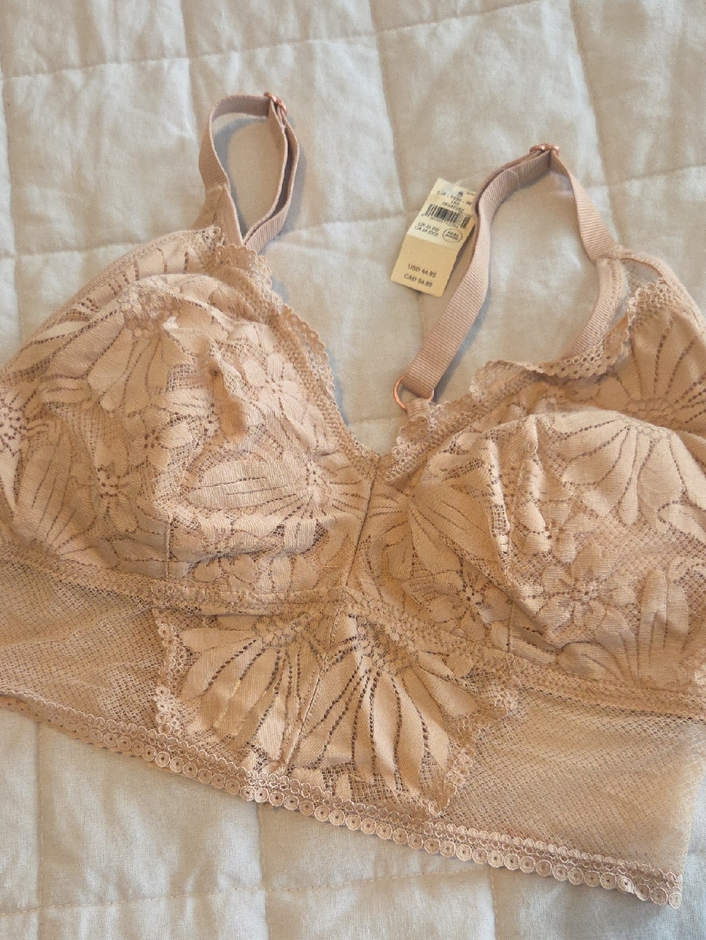 NWT Aerie Lace Bralette Nude